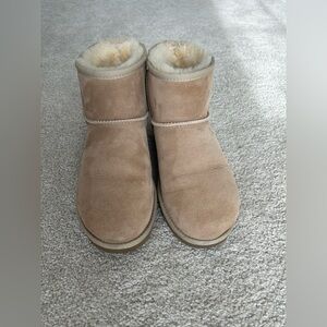 UGG Tan Sheepskin Ankle Boots